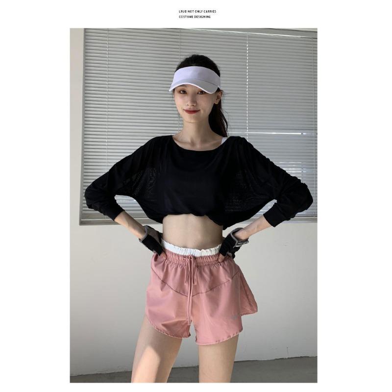 Summer Sports Shorts Women's Loose Running Anti-slip Fitness Pants High-waisted Training Thin Casual Yoga Pants