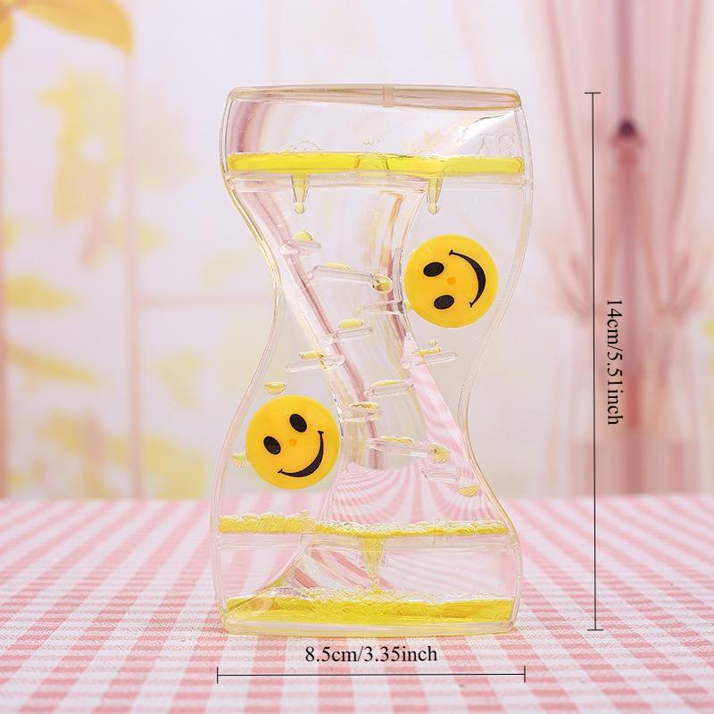 Hourglass Timer Moving Drip Oil Liquid Bubble Kids Toy Home Office Desk Decor Home Decorations Household Supplies