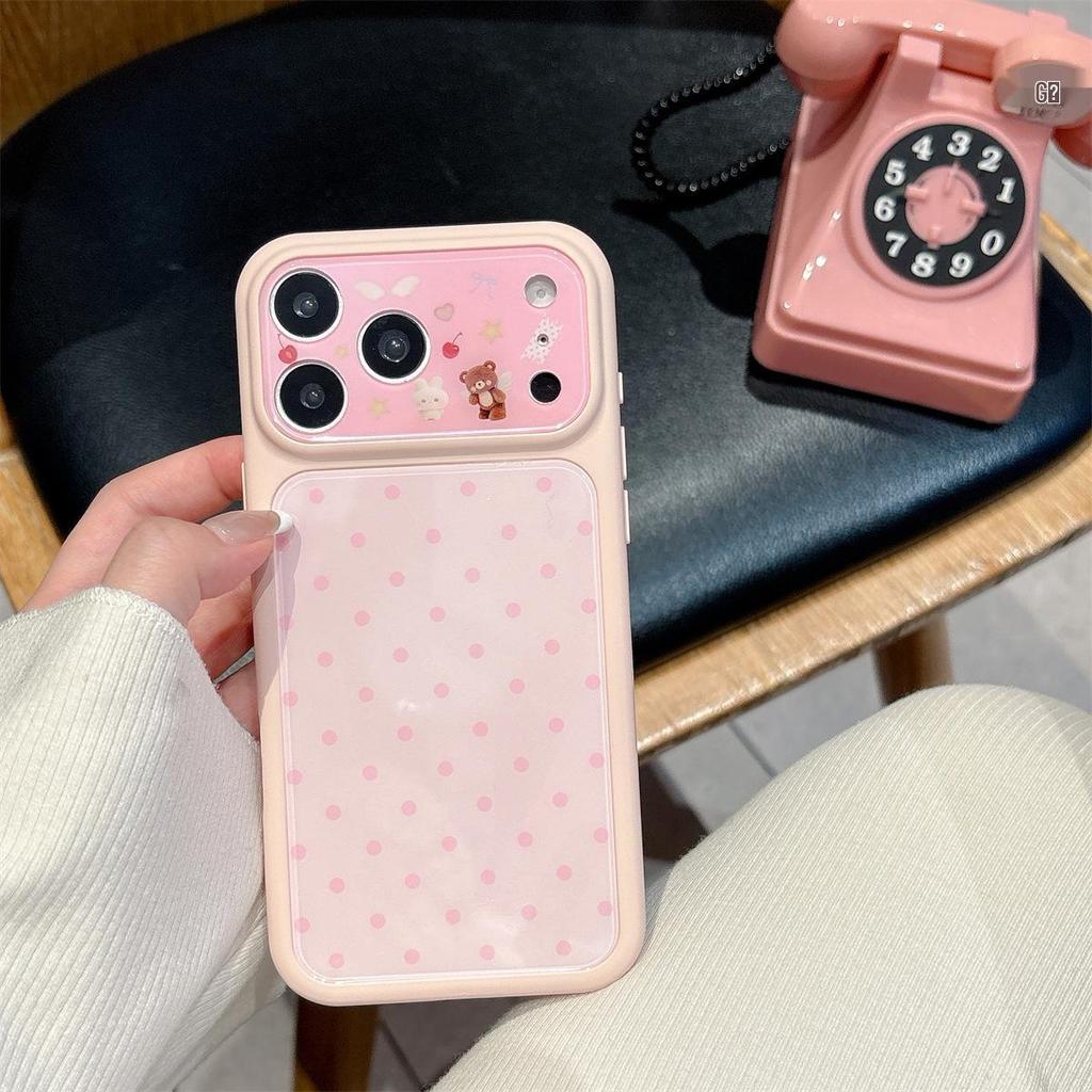 Polka Dot Anti-Drop Full Coverage Case for iPhone 15/17/16 Pro Max