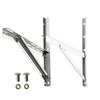 Aircon Bracket:1Pair Universal Aircon Bracket 1-1.5Hp 304 Stainless Steel Air Conditioning Bracket Heavy Duty Adjustable Easy Bo