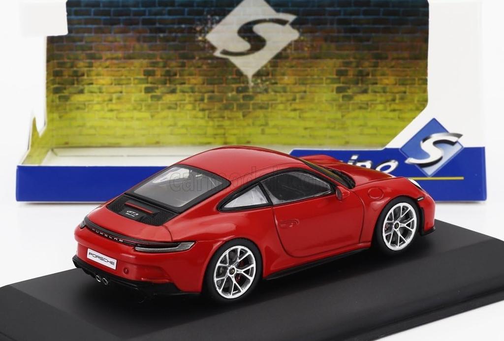 Solid Porsche Scale Diecast Car 911 992 GT3 Touring Coupe 2023 1/43 (Red)