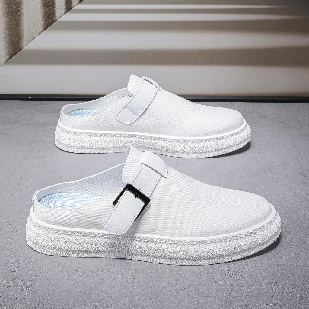 Baotou coole Hausschuhe tragen 22 neue Retro Fersenlose Flache Birkenstocks Halbschuhe Lässig