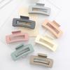 Hair Claw for Women, Frosted Rectangle Hair Clip, Hollow Design Back Head Hair Claw, Large Size Shark Hair Clip for Daily Wear Party Gathering Outing