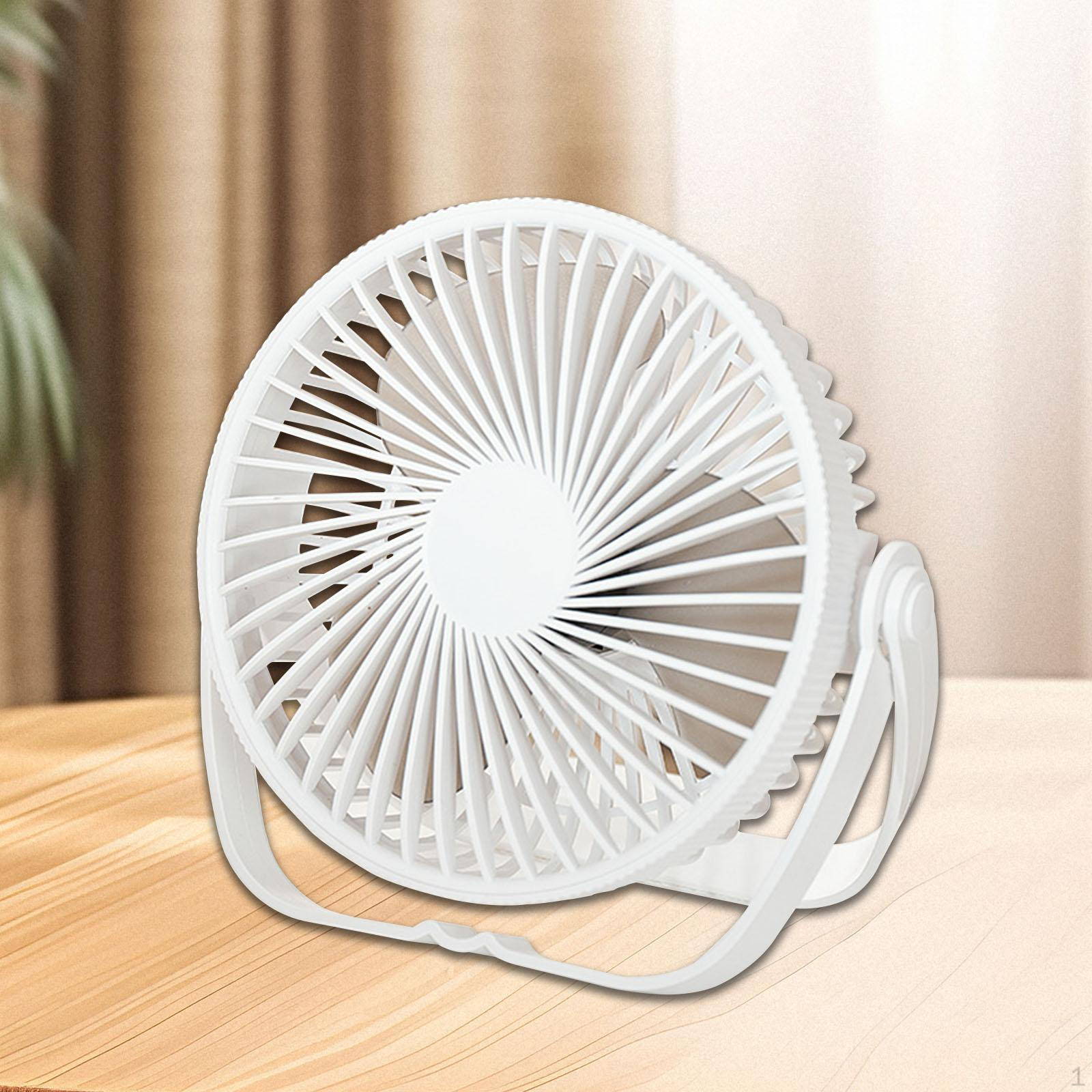 

Компактный настольный USB-вентилятор с возможностью установки на стол белый