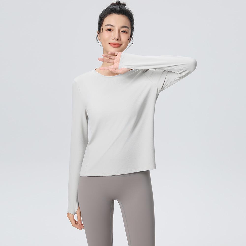 Women's Long Sleeve Yoga Top - Slimming, Quick-Dry, Breathable, Professional Fitness Running Sportswear