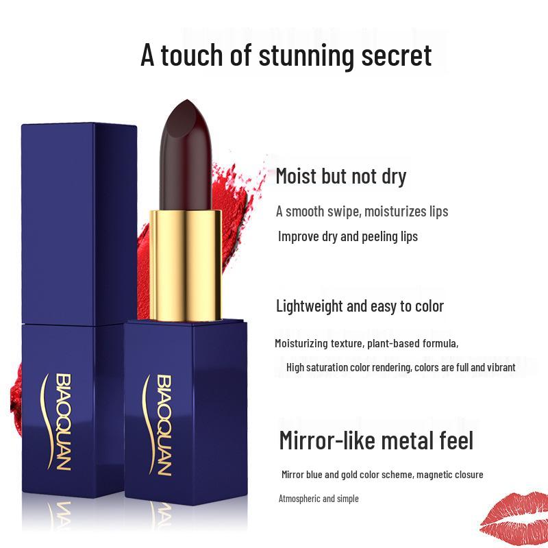 Bioquan Black Magic Long-lasting Moisturizing Lipstick - Non-stick and Non-fading