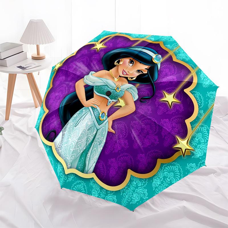 1pc Jasmine, Arabian Themed High-quality Umbrella,Automatic Opening and Closing Umbrella,Multi-functional Umbrella G0811206