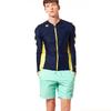 ARGO Laguna Zip-Up Rash Guard Set Navy