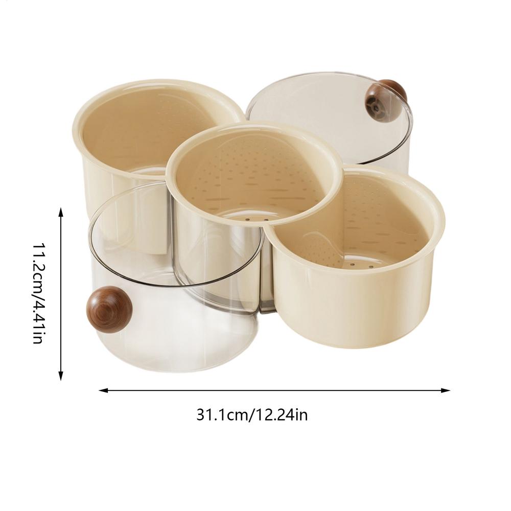 Fruit Storage Stackable 360-Degree Rotating Food Container Fruit Storage Plate For Vegetable Nut Family Gathering Picnic Kitchen