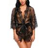 Plus Size European & American Style Lace Lingerie Nightgown – Sexy & Provocative