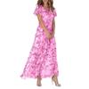 2024 Trendiges Übergrößen-Damen-Sexy-Kleid - Blumendruck, Auf Lager