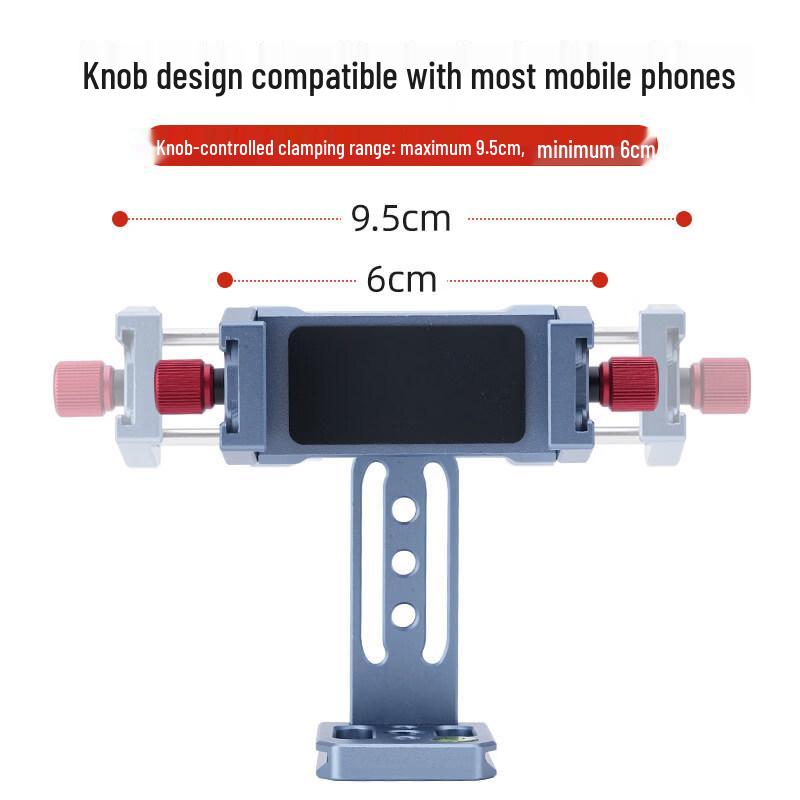 Rongyu All-Metal Rotating Phone Clamp with Ball Head
