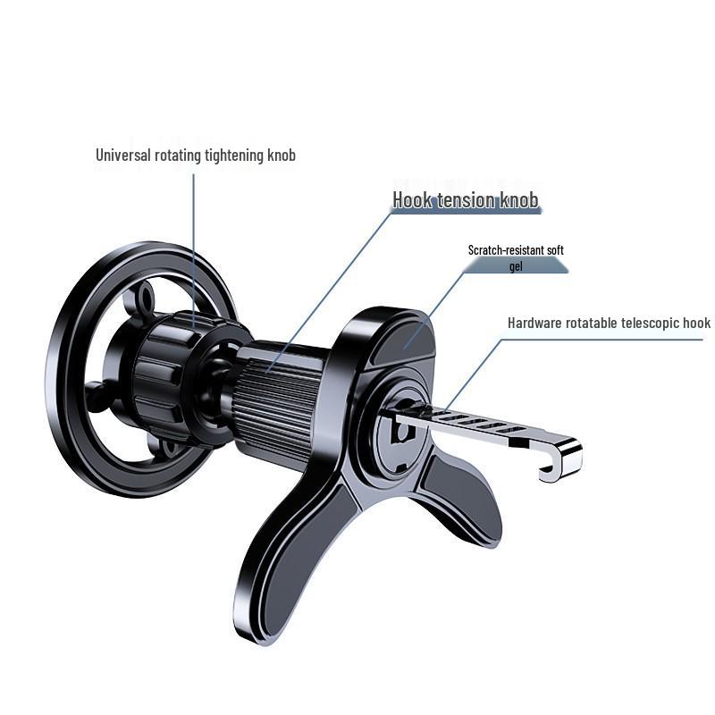 MagSafe Magnetic Car Phone Holder 2026 - Air Vent Multi-function Navigation Mount