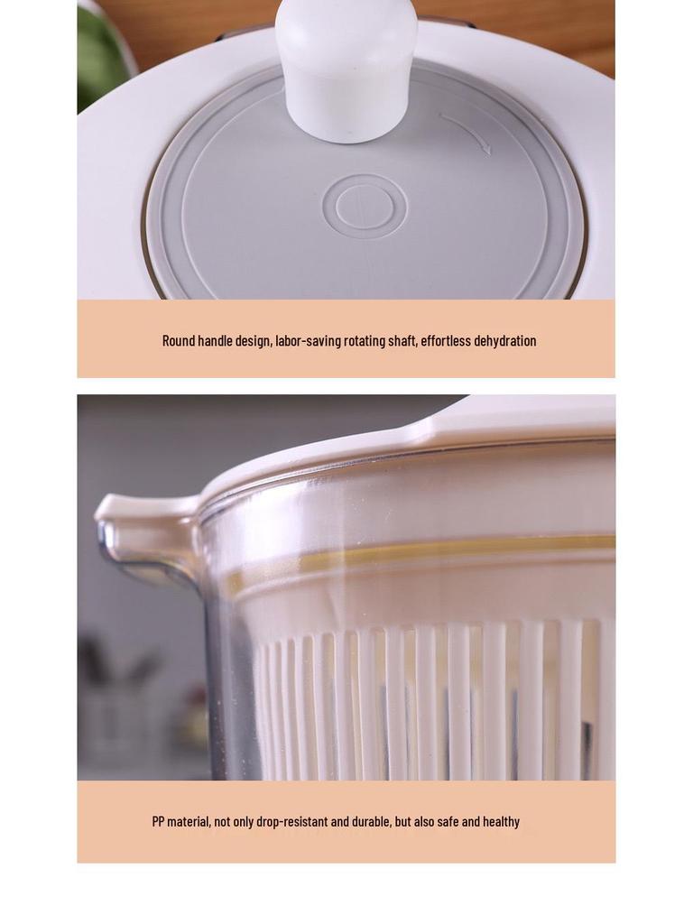 Hand-Crank Multi-Functional Kitchen Dehydrator and Spin Dryer