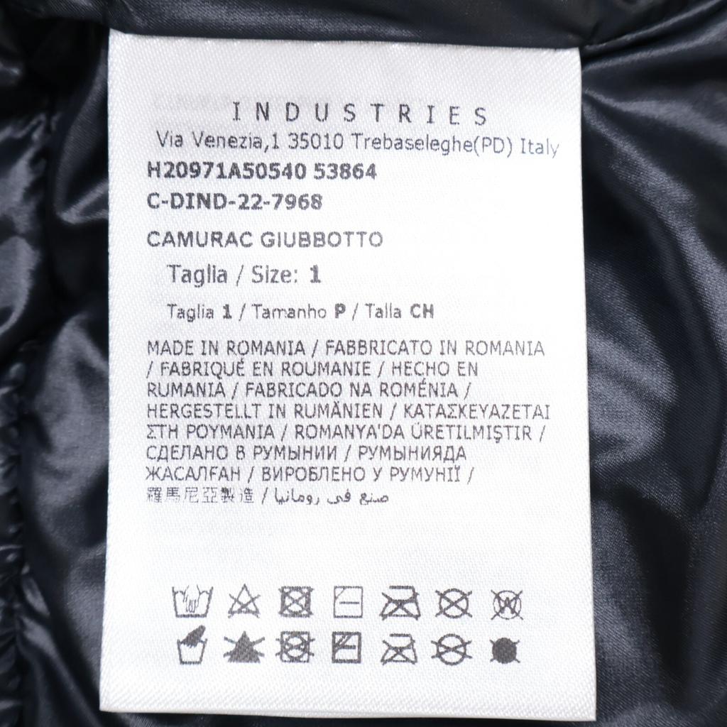 Moncler GRENOBLE 22AW CAMURAC Hooded Short Down Jacket 1 blackUsed