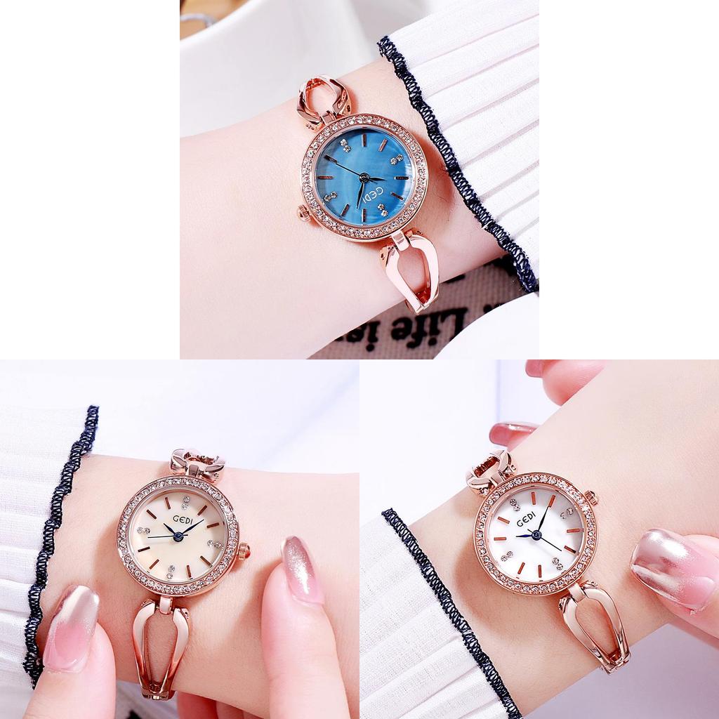 Gadi Luxury Alloy Womens Quartz Watch With Rhinestone Decor For Casual Fashion