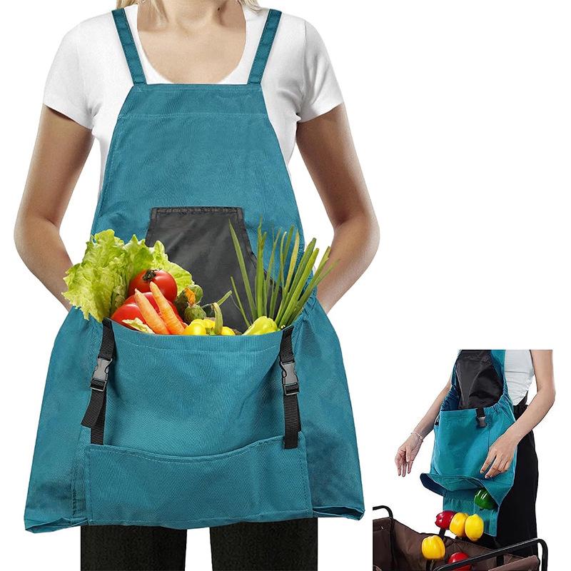 Grenzüberschreitende Gartenschürze mit Schnellverschluss-Aufbewahrung für Obst & Gemüse