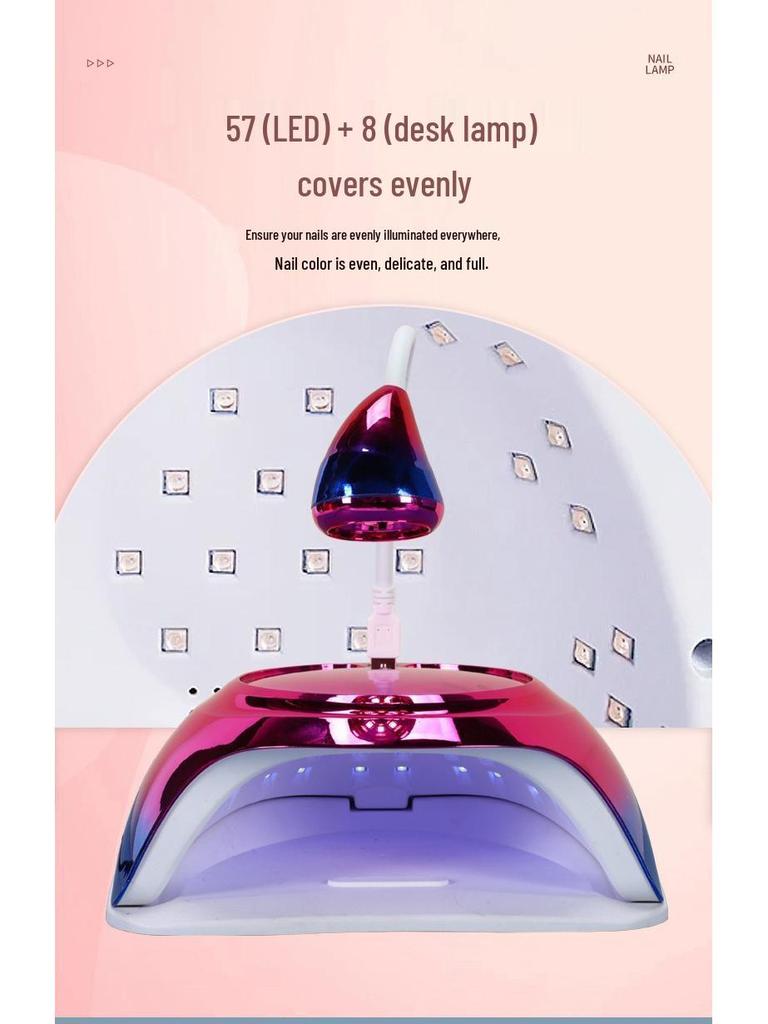 Doppelte UVLED-Nagellampe zum Aushärten von Gelnagellack