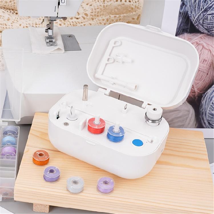 Electric Bobbin Winder White Bobbin Winder Sewings Winding Tool Electric Spool Winding Machine for Household