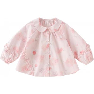 DAVE&BELLA Mädchen Langarmshirt mit Erdbeerprint
