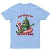 Just Waiting For Christmas TShirt Unisex Retro Seasonal Funny Xmas Santa c