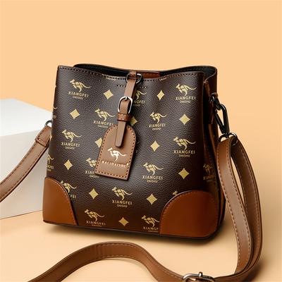 Nuove borse di lusso Borse a secchiello con stampa di moda Borse a tracolla in pelle da donna per donna Borsa a mano da donna femminile Sac A Main