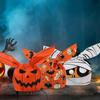 150Pcs Halloween Candy Bags Halloween Pumpkin Zombie Ghost Bat Snack Treat Favor Bags Cookie Sweets Biscuit Bag 3 Styles