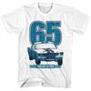 Carroll Shelby 65 GT350 White Adult T-Shirt