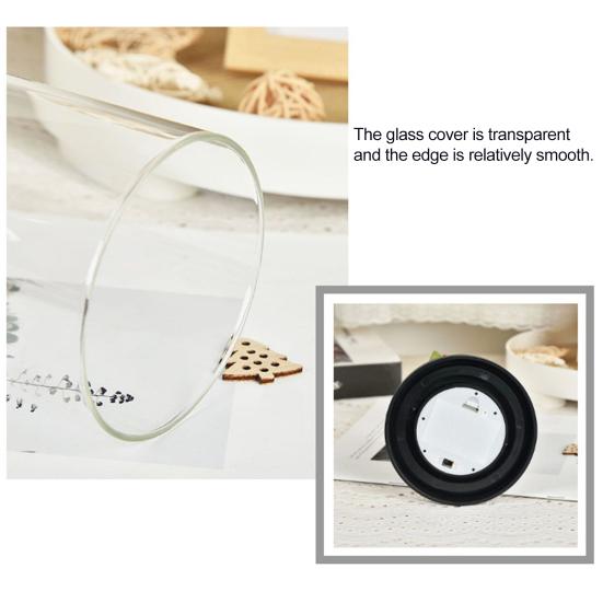 Preserved Rose in Glass Dome with LED Light Artificial Red Rose Decoration Valentine's Day Mother's Day Mom Women Wife Her Gifts