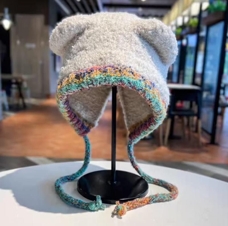 Fashion Outdoor Woman Cute Cat Ear Knit Hat