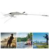 Hard Lure Sea Freshwater Shrimp Shape Bionic Luminous Night Fishing Bait with Hook (White)