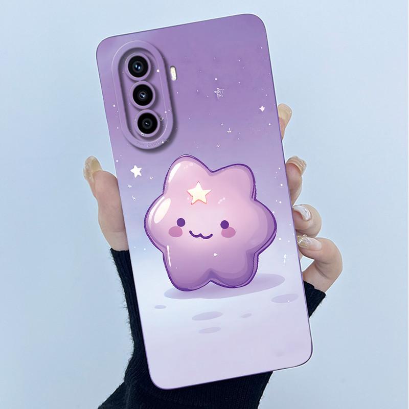 For Huawei Nova Y70 Plus Phone Case Fashion Simplicity flower Soft Matte Silicone Shell For Huawei Nova Y71 Y70 Y 70+ Back Cover