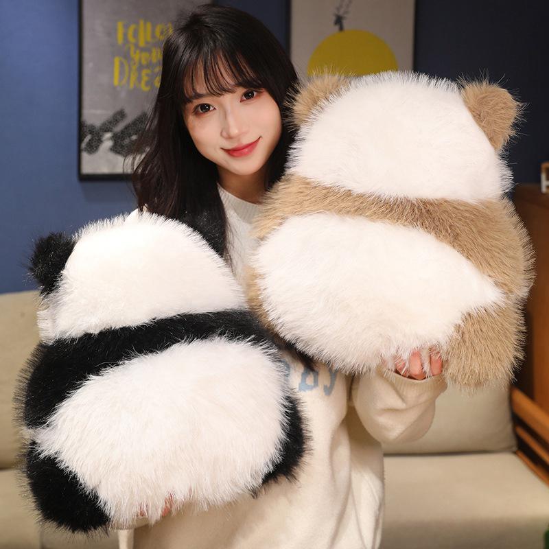 

Cute Panda Imitation Wool Back Cushion for Sofa or Bedside 45*48cm 0.6kg
