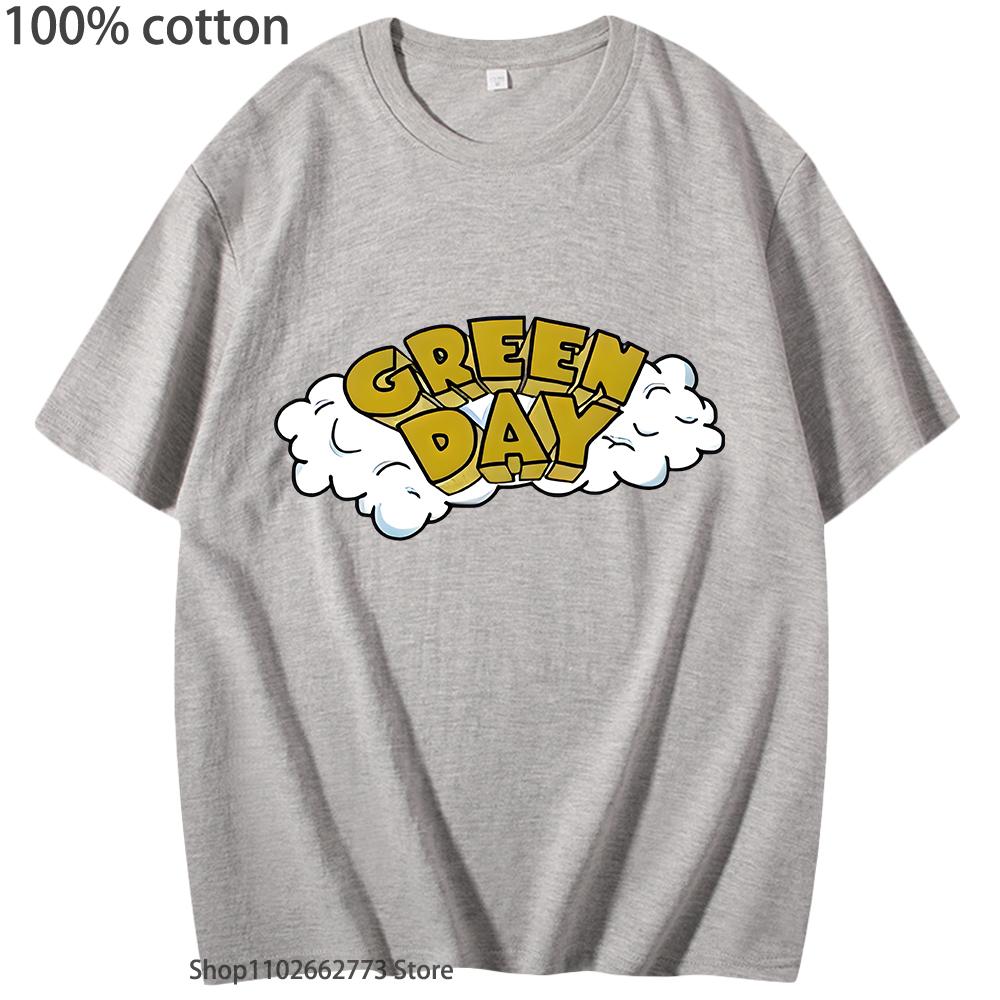 G-green Day Rock Band T Shirt Women Skate Graphic T-Shirts Men Clothing Rock Band Print Tops Cotton Summer Shirt