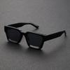 Men Square Frame Sunglasses 2026 Luxury Brand Designer Sun Glasses Retro Trendy Shades UV400 Texture Thick Edge Sunglasses