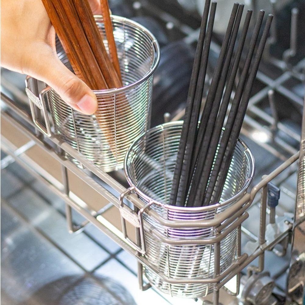 Drainable Kitchen Cutlery Holder Tableware Organizer Spoon Fork Cage Rack  Kitchen Utensils