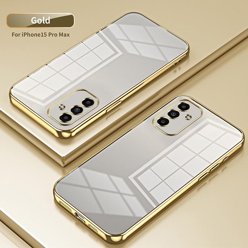 Applicable To Samsung A57 Electroplating Glitter Mobile Phone Case A37 Transparent A17 All-inclusive A07 Anti-drop A56 Protective Case A36