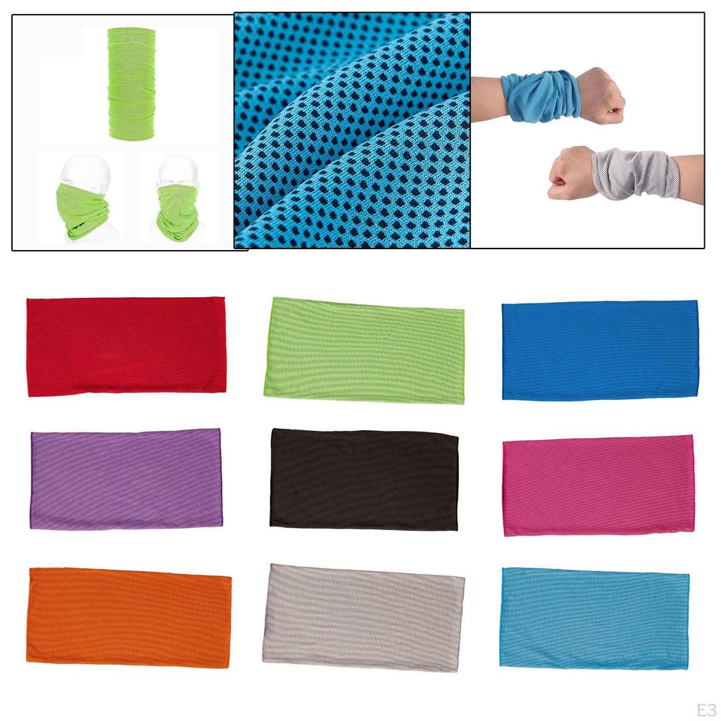 Cooling Band Exercise Wrist Sweatband Sweat Absorbing Wristband for Men Women Gym Sports Fitness