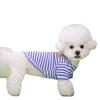 Striped Pet Dog T-Shirt for Small & Medium Breeds - Two-Legged Design, Spring/Summer Collection for Teddy Puppies