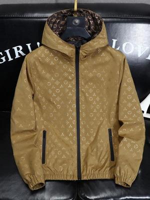 European Style Light Luxury Men's Trendy Casual Jacket - Spring/Autumn 2024, Long Sleeve Printed Top