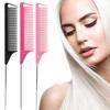 1pc Professional Pointed Tail Hair Comb Salon Cut Comb Styling Stainless Steel Spiked Salon Hair Care Hairdresser Styling Tool