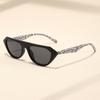 1pc Personalized Fashion Zebra Pattern Advanced Simple Sunglasses Polygonal Street Pography Funny Sunglasses