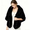 Imitation fur shawl lapel bridal cheongsam autumn and winter Rex rabbit hair cape spot elegant celebrity shoulder