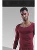 Men's V-Neck Thin Cotton Sweater - Slim, Warm Long-Sleeve Top for Autumn