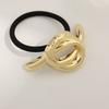 3pcs/set Korean Fashion Metal Irregular Hair Bands Ropes Women Double-Layer Headband Elastic Hairbands Ponytail Holder Hair Accessories