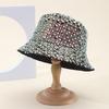 Wind Mixed Color Sequined Bucket Hat Female Fashion Versatile Internet Celebrity Face Small Hat Female Foldable Basin Hat