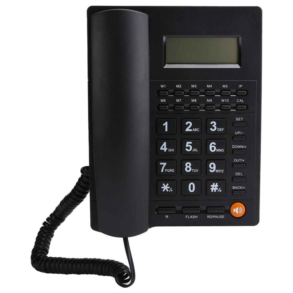 L019 3 Stolní pevný telefon s kabelem a velkými tlačítky pro rodinnou kancelář a hotel