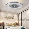 ABS + Acrylic Ceiling Fan with Light Remote Control Phone APP Wifi Control 3-Color LED ceiling Light Dimming 3Speed Wind for Bedroom 220V