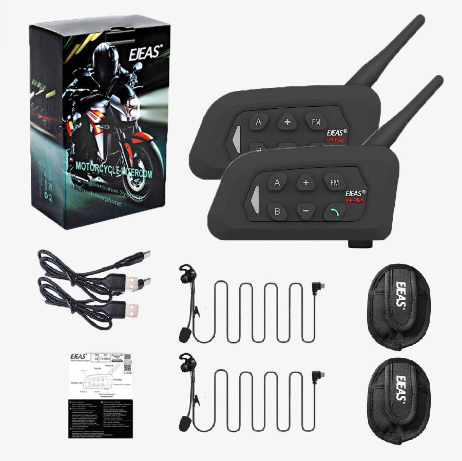 V4C Neutral Waterproof Football Referee Bluetooth Headset & Noise Reduction Walkie-Talkie with Sports Armband - 3-Piece Set