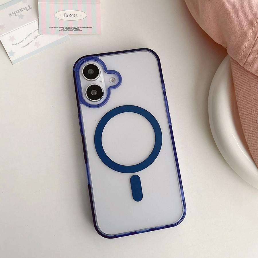 Luxusní magnetické pouzdro na telefon s bezdrátovým nabíjením pro iPhone 16 15 Pro Max 16 Plus iPhone 14 13 12 11 Pro Magsafe Průsvitný zadní kryt odolný proti nárazům